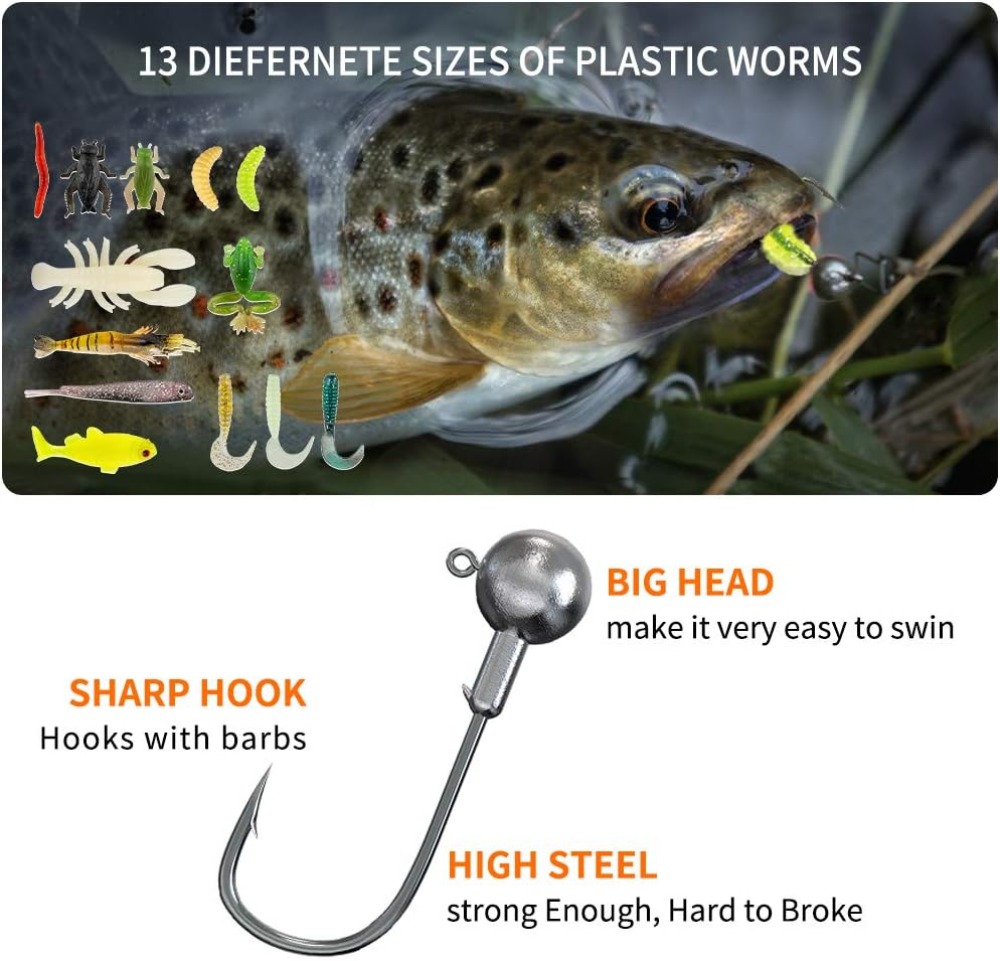 78Pcs Fishing Lures Kit for Ba - Fishing Lure Spoon のレビューと価格