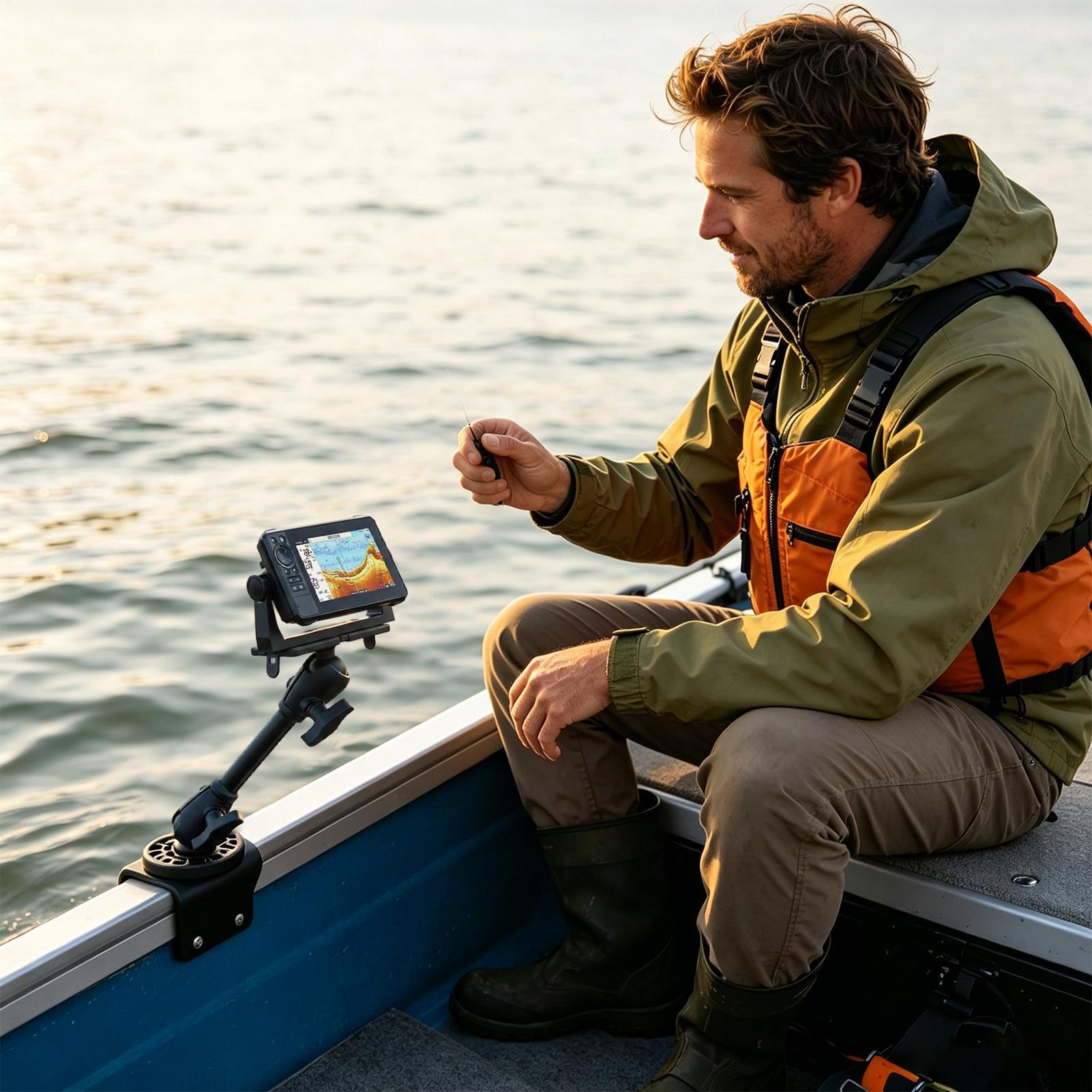 Fish Finder Transducer Mount 3 - Fishing Boat Depth Finder avis et prix