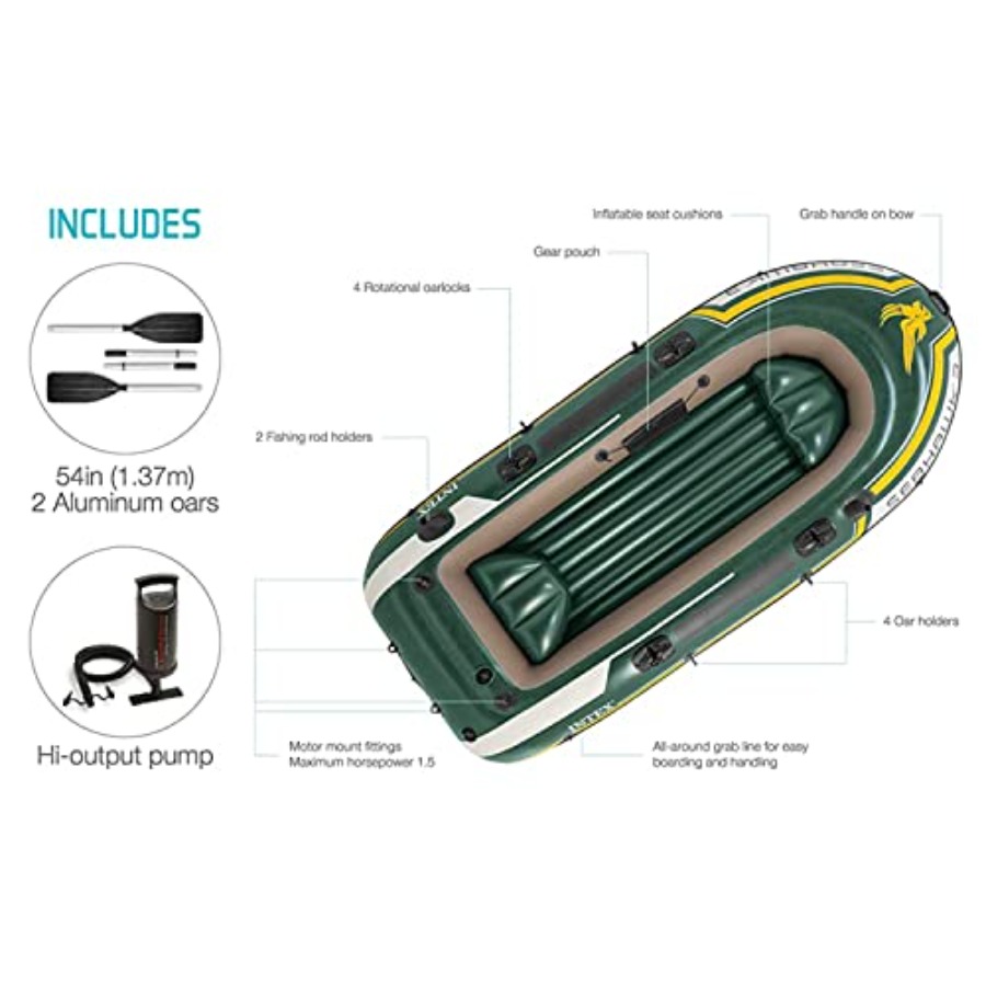 Inflatable Fishing Boat with O - Fishing Boat Oar avis et prix