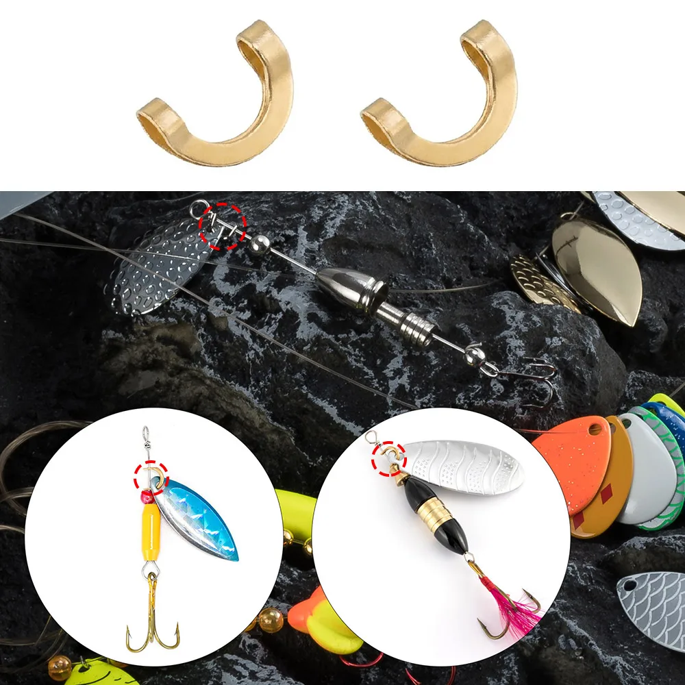 100pcs Fishing U Shaped Fixed  - Fishing Lure Spinner のレビューと価格